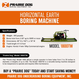 1800tw 300x300 - Prairie Dog Underground Boring Equipment: Simple, Reliable, and Cost-Effective