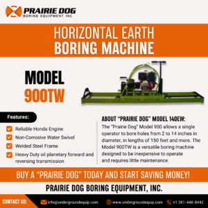 900tw 1 300x300 - Prairie Dog Underground Boring Equipment: Overcoming Sand Challenges with Bentonite Clay